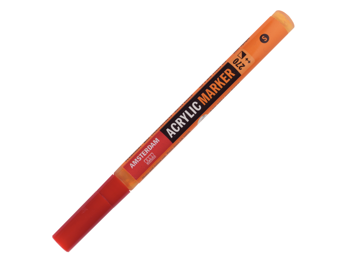 AMSTERDAM ACRYL MARKER 1-2MM RUND AZO GELB DUNKEL 1