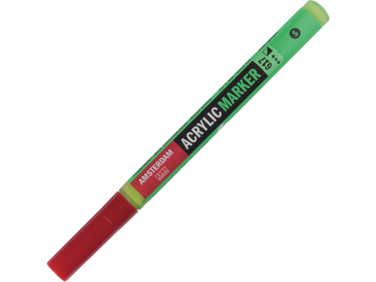 AMSTERDAM ACRYL MARKER 1-2MM RUND GELBGRÜN 1