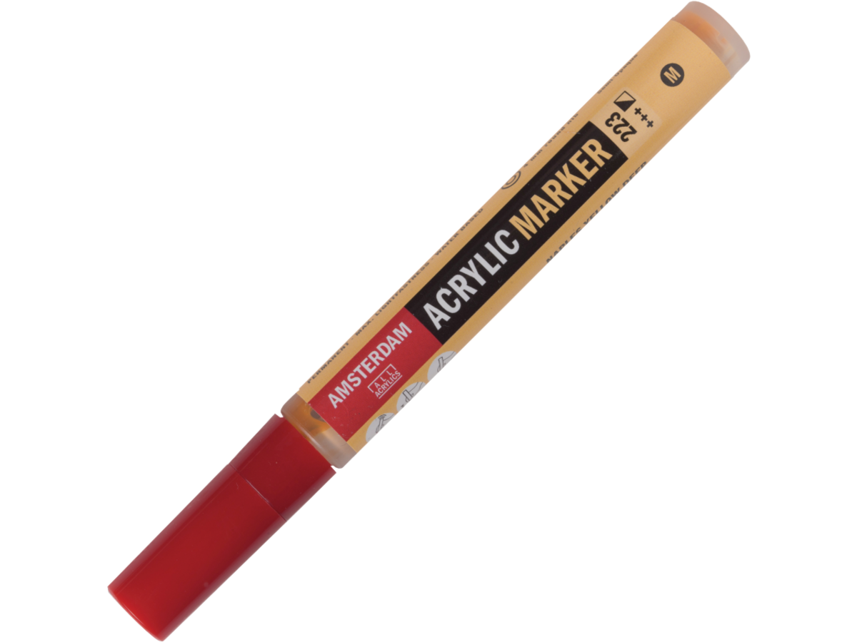 AMSTERDAM ACRYL MARKER 3-4MM RUND NAPELGELB DUNKEL 1