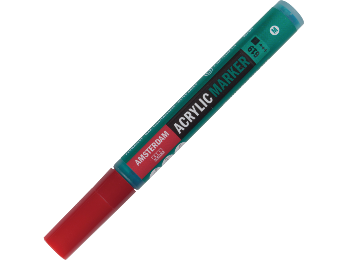 AMSTERDAM ACRYLIC MARKER 3-4MM RUND PERMANENTGRÜN DUNKEL 1