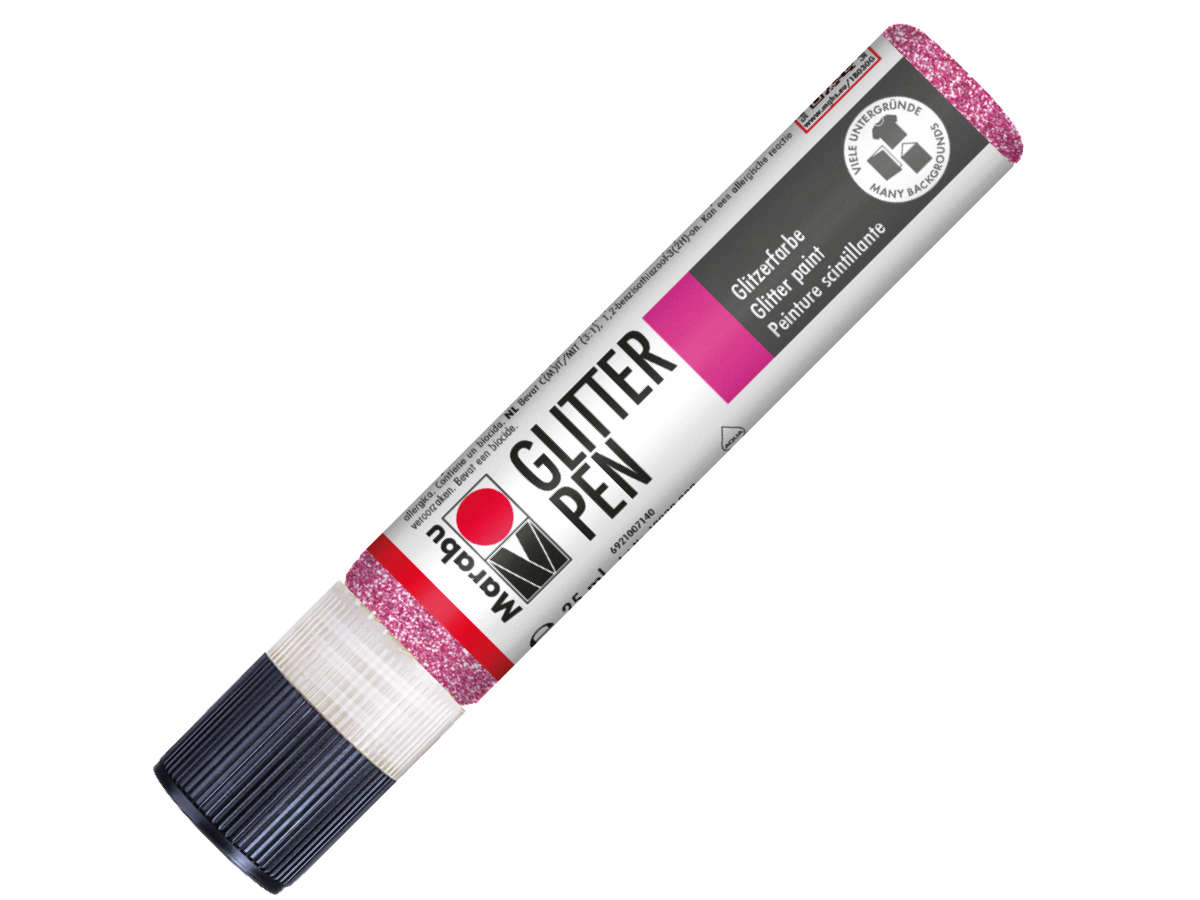 MARABU GLITTER LINER 25ML 533 GLITTER-ROSA 1