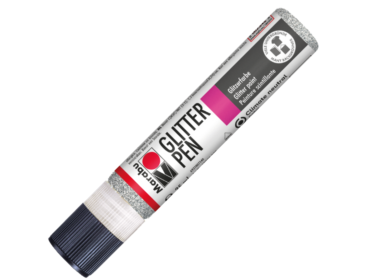 MARABU GLITTER LINER 25ML 582 GLITTER-SILBER 1