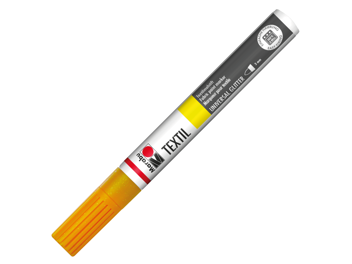 MARABU TEXTIL PAINTER 3MM ORANGE GLITTER 1
