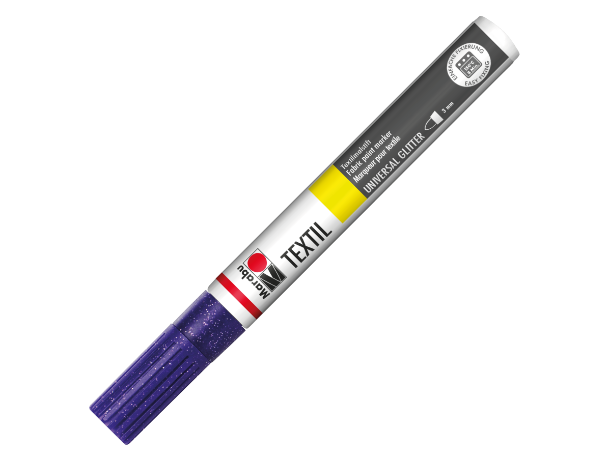 MARABU TEXTIL PAINTER  3MM VIOLETT GLITTER 1