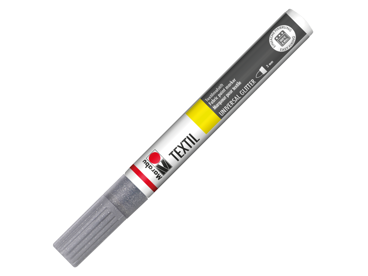 MARABU TEXTIL PAINTER 3MM SILBER GLITTER 1