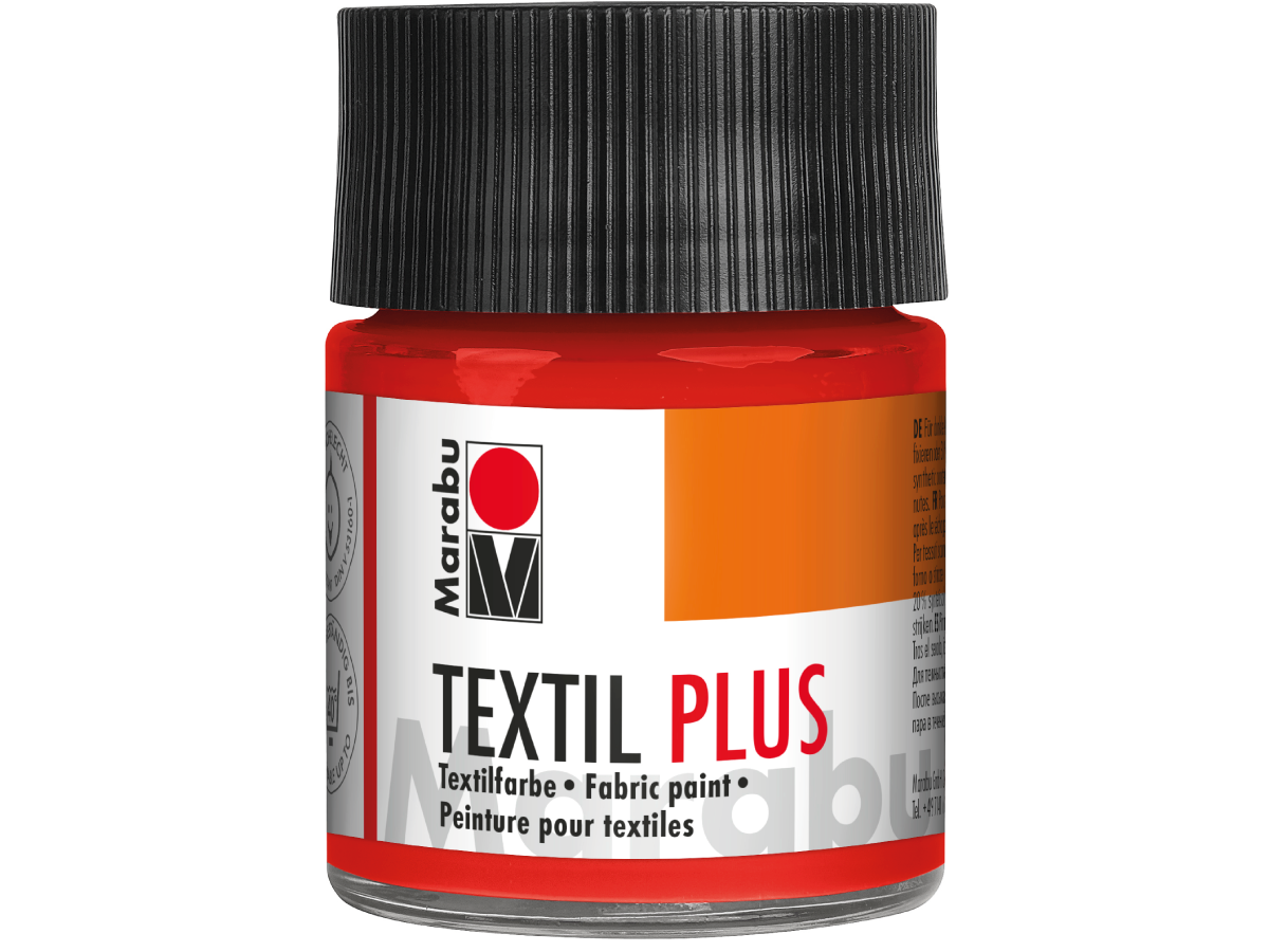 MARABU TEXTIL PLUS 50ML 030 ZINNOBERROT HELL 1