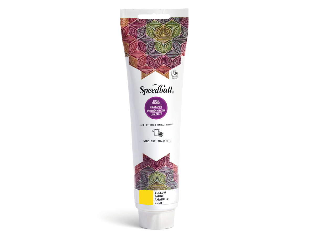 SPEEDBALL FABRIC BLOCKPRINTING INK 148ML YELLOW 1