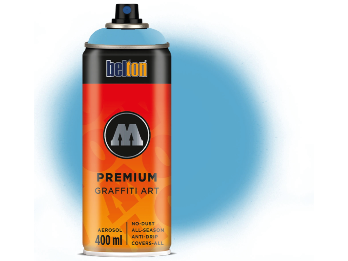 MOLOTOW PREMIUM 400ML 093 SHOCKBLAU MITTEL 1
