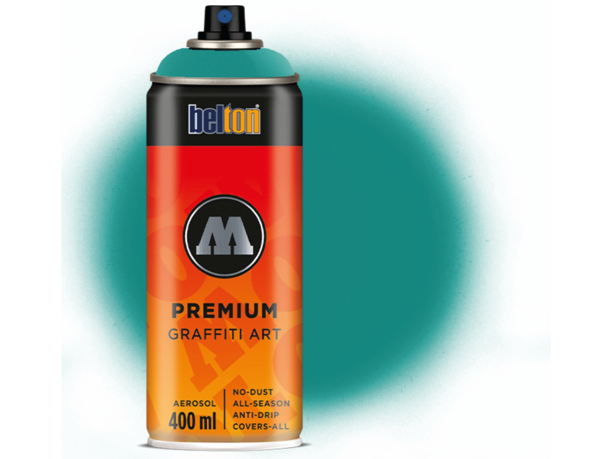 MOLOTOW BELTON PREMIUM 400ML 126 LAGOON BLUE 1
