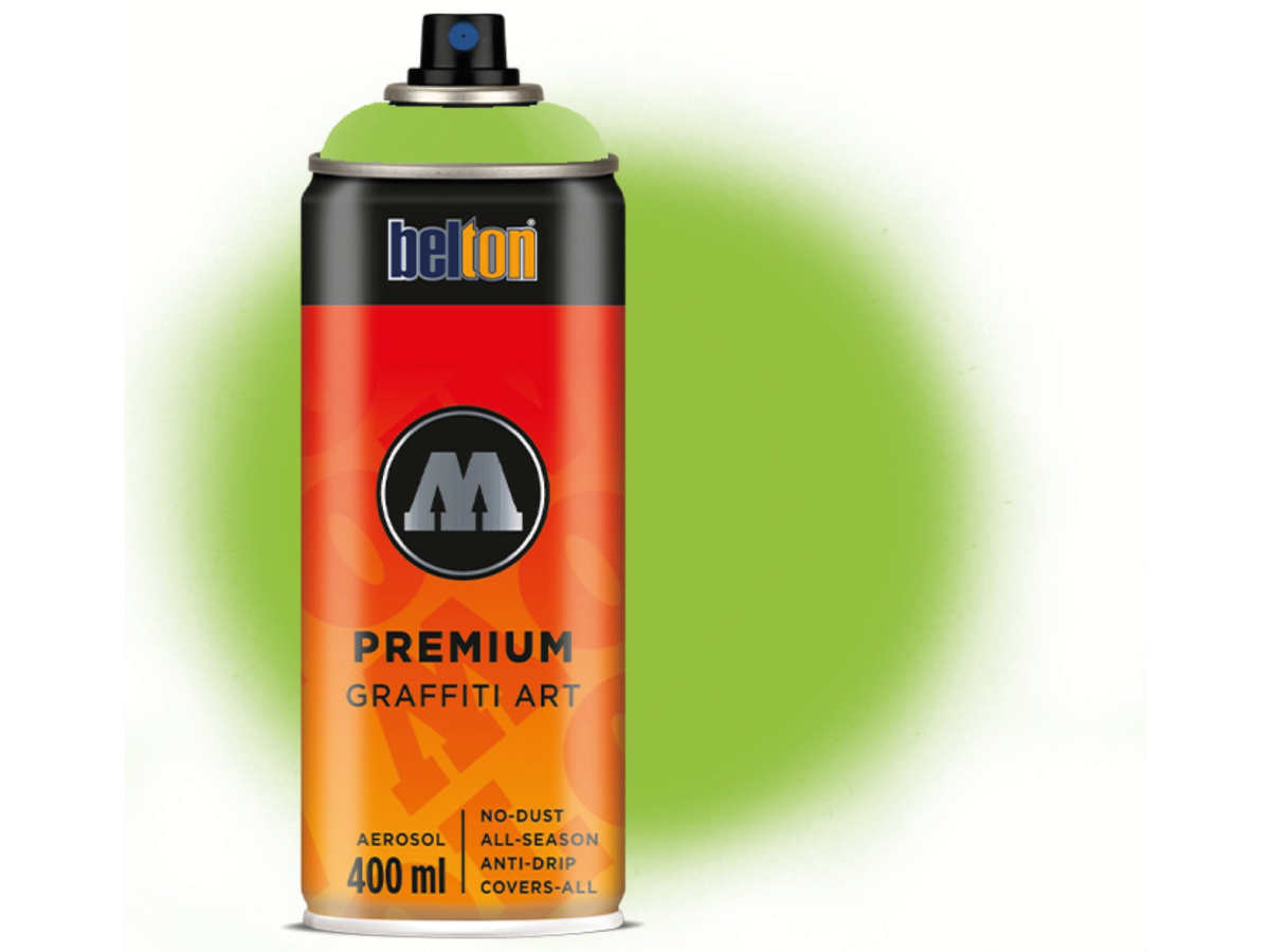 MOLOTOW BELTON PREMIUM 400ML 162 MIGHTY GREEN 1
