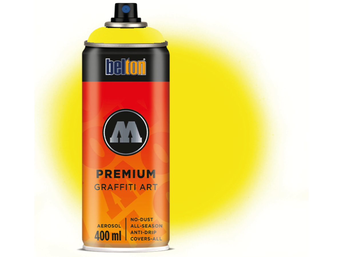 MOLOTOW BELTON PREMIUM 400ML 232 NEON YELLOW 1
