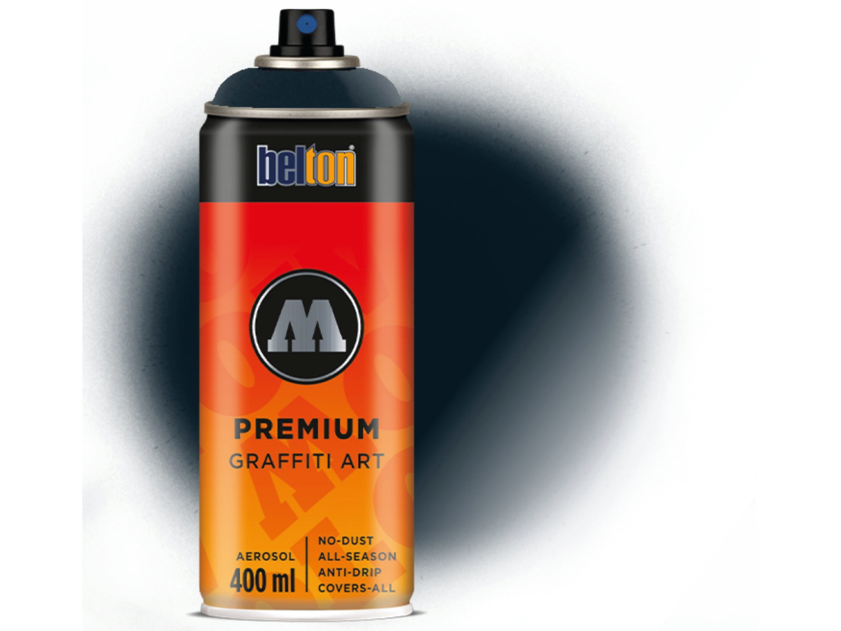 MOLOTOW BELTON PREMIUM 400ML 249 TOAST SIGNAL BLACK TRANSPARANT 1