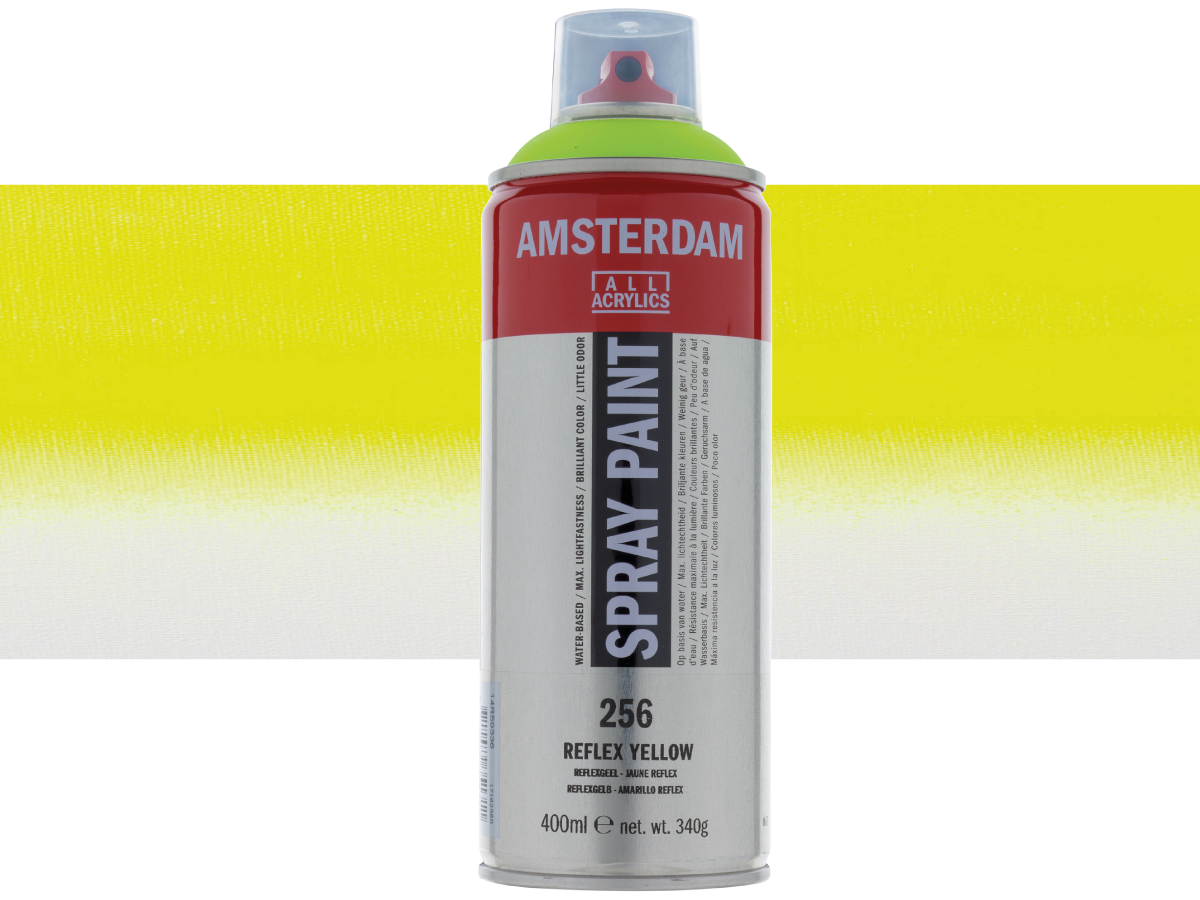 AMSTERDAM SPRAYPAINT 400ML 256 REFLEX GELB 1
