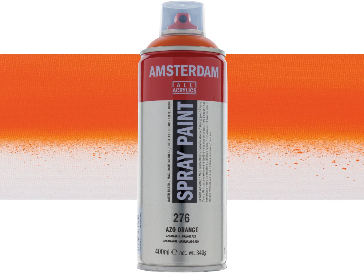 AMSTERDAM SPRAYPAINT 400ML 276 AZO-ORANGE 1