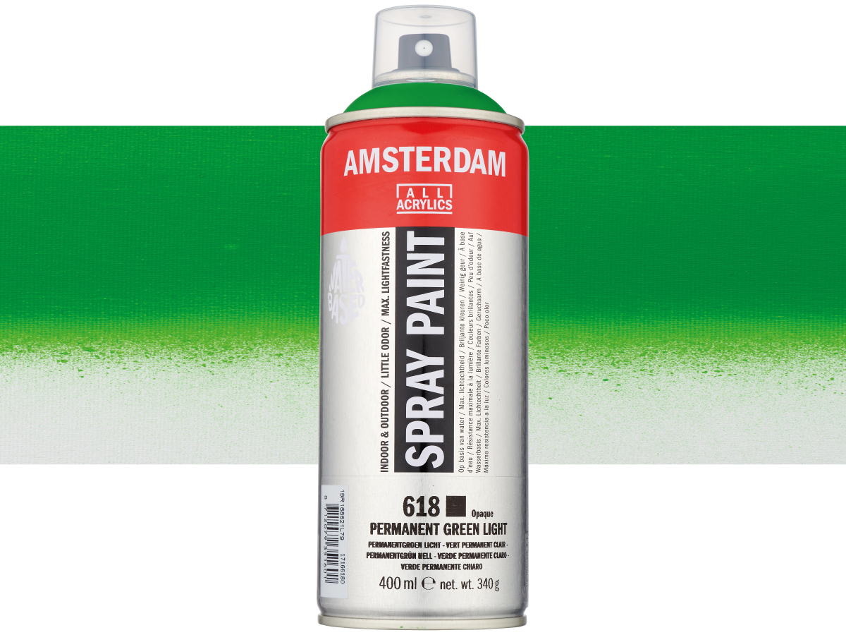 AMSTERDAM SPRAYPAINT 400ML 618 GRUN HELL 1
