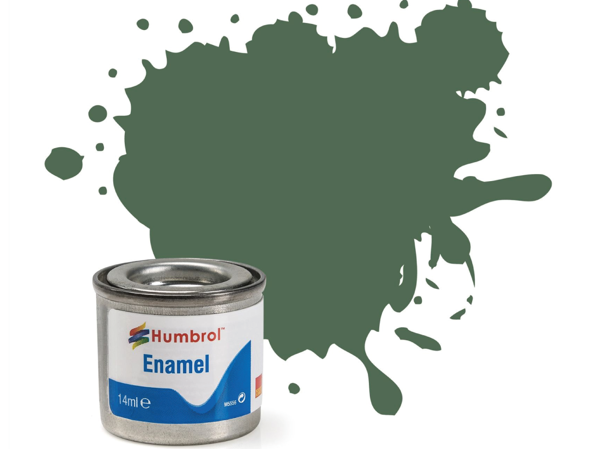 HUMBROL EMAILLE 14ML 076 UNIFORMGRÜN MATT 1