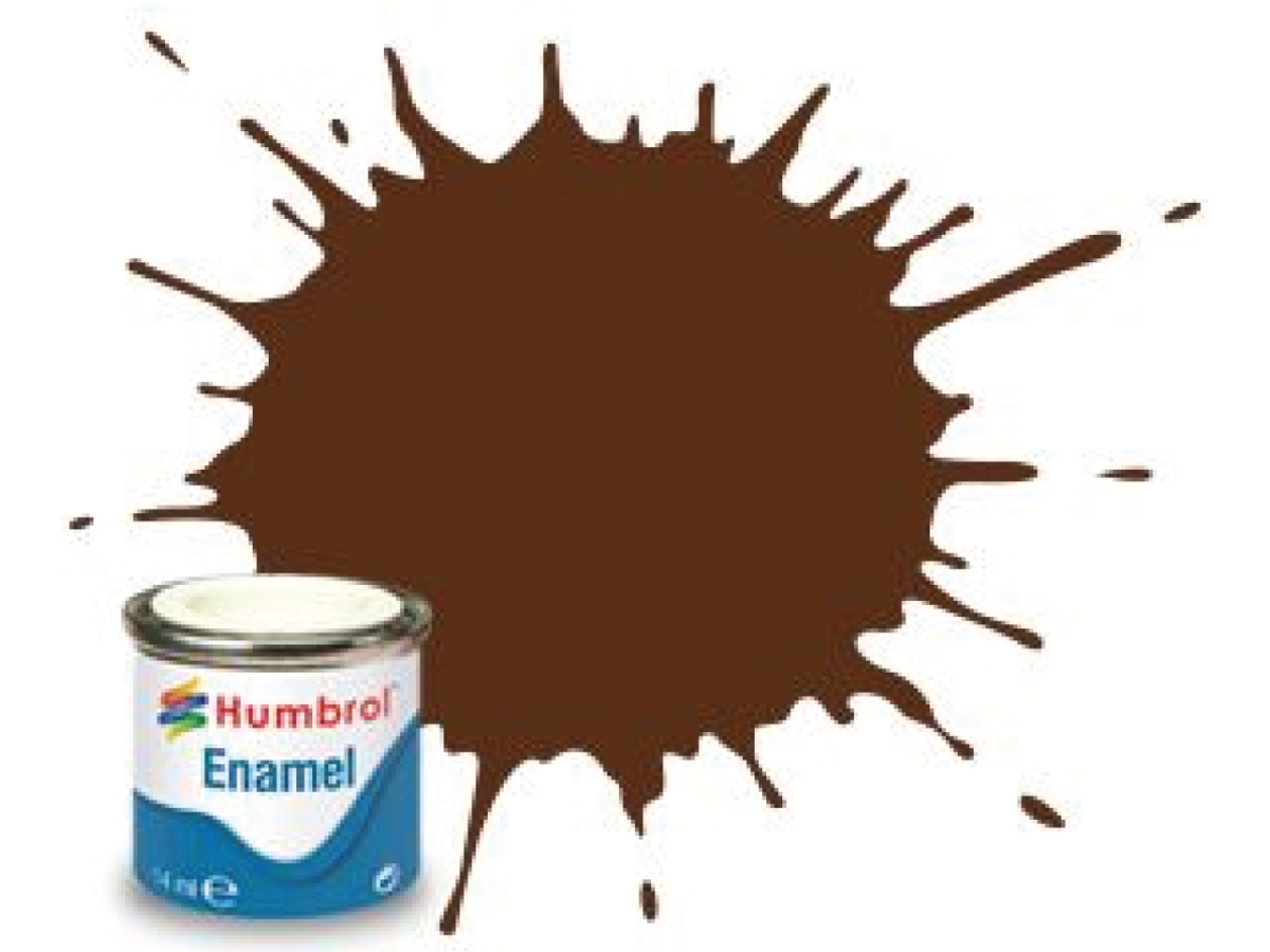 HUMBROL EMAILLE 14ML 160 TARNROT BRAUN MATT 1