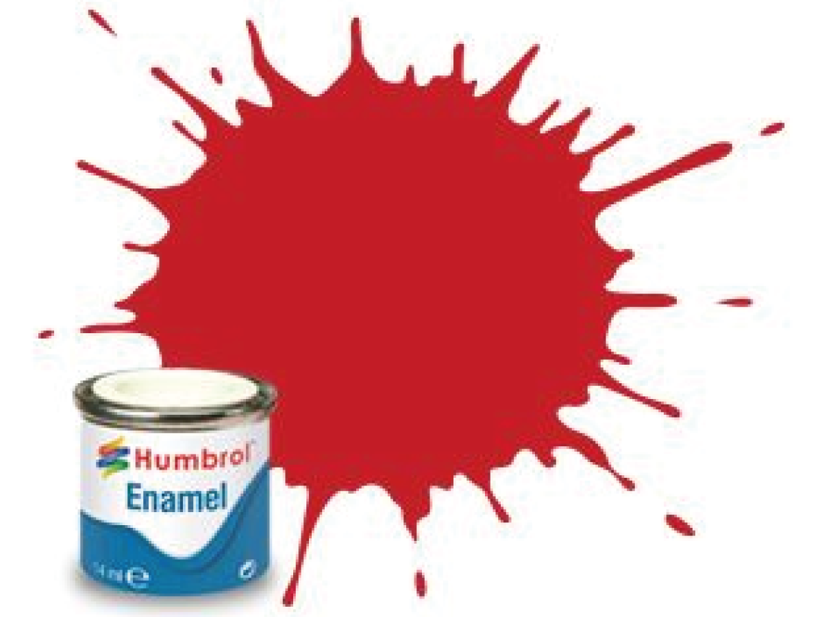 HUMBROL EMAILLE 14ML 220 ITALIENISCH ROT GLANZ 1
