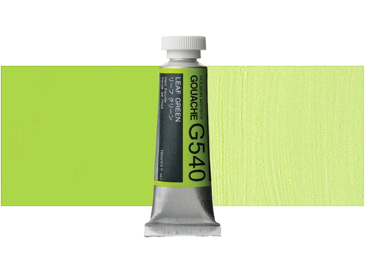HOLBEIN ARTISTS' GOUACHE 15ML LEAF GREEN G540 1