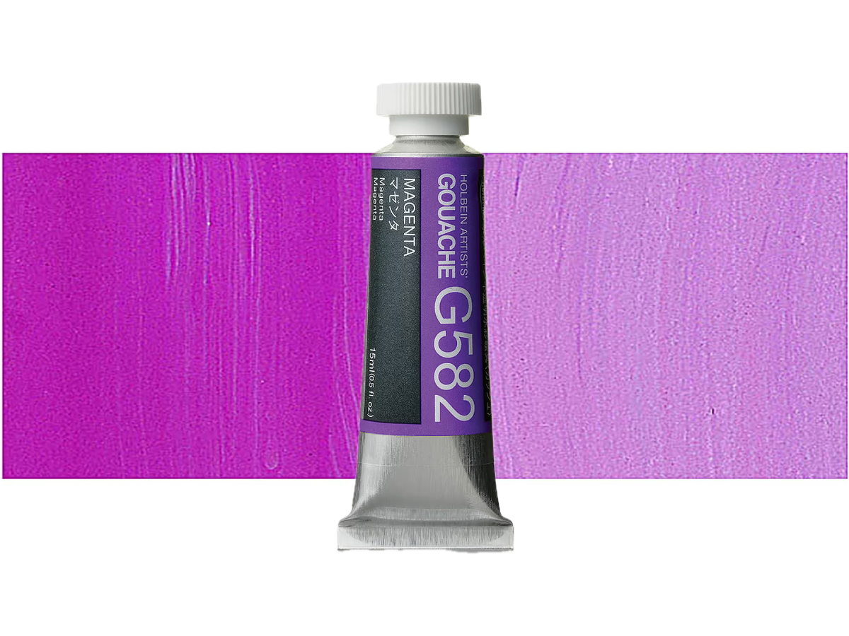 HOLBEIN ARTISTS' GOUACHE 15ML MAGENTA G582 1