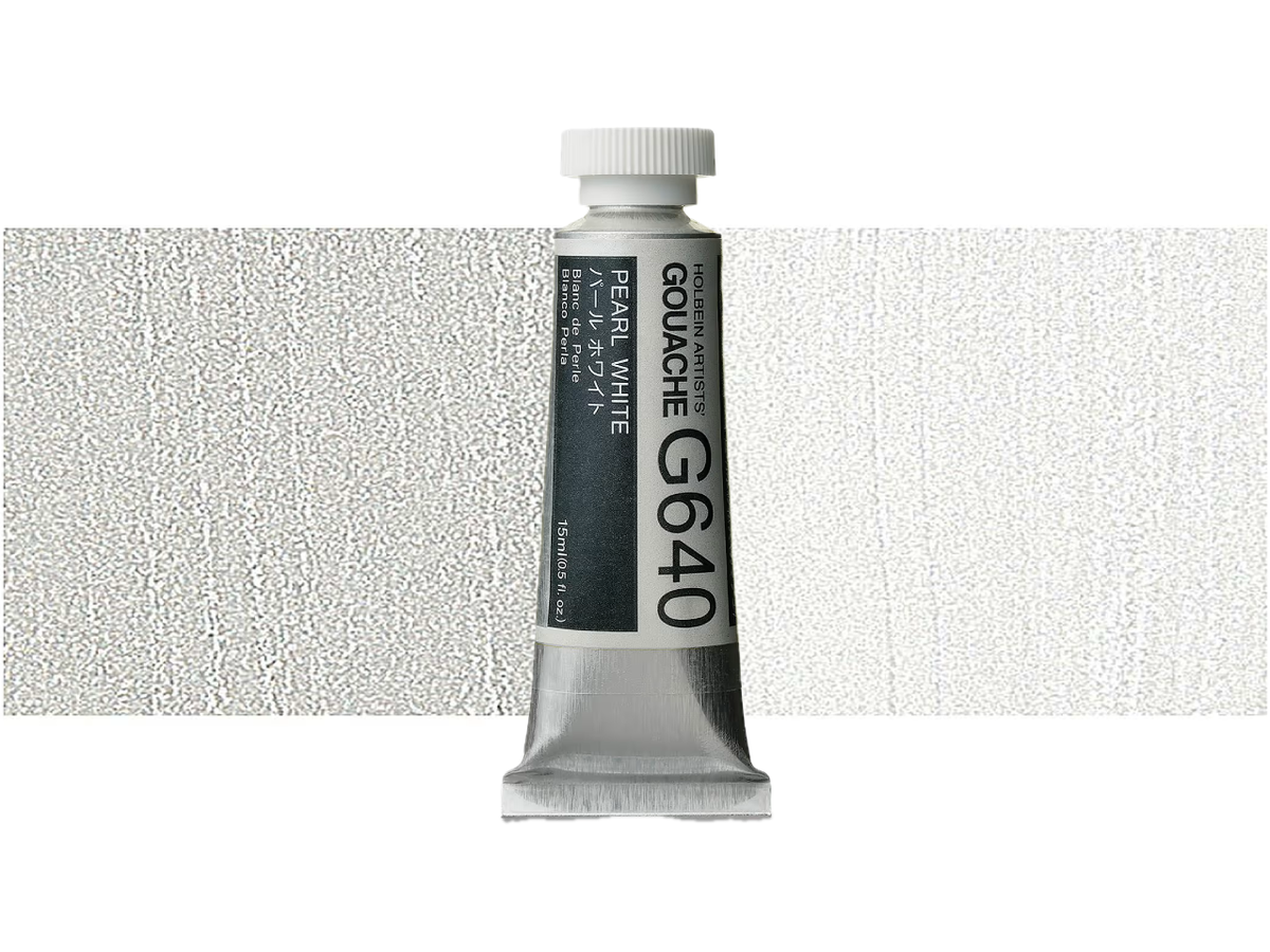HOLBEIN ARTISTS' GOUACHE 15ML PEARL WHITE G640 1