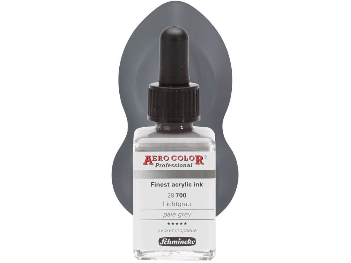 SCHMINCKE AERO COLOR ACRYLIC INK 28ML 700 LICHTGRAU 1