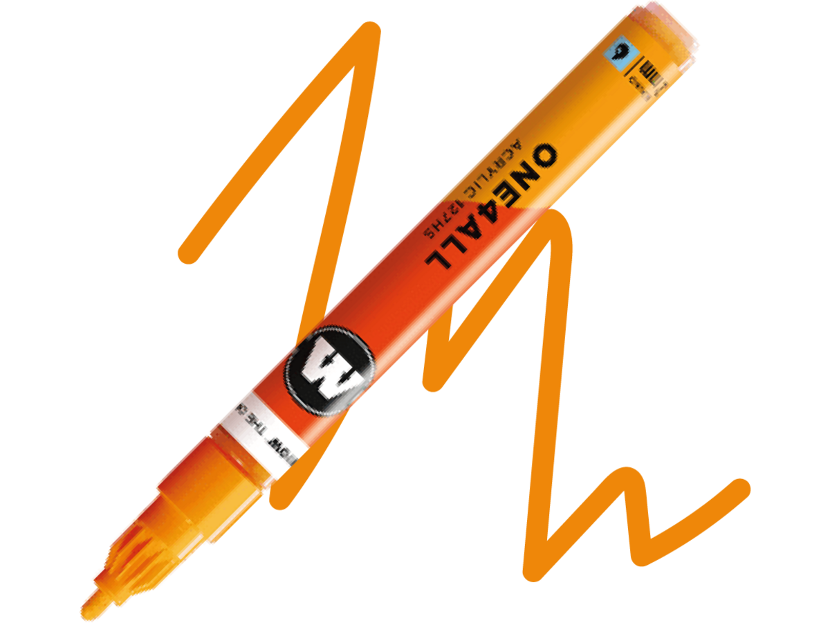 MOLOTOW ONE4ALL MARKER 127HS 240 2MM MARKER LIGHT ORANGE 1