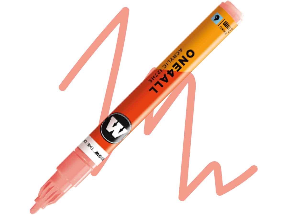 MOLOTOW ONE4ALL MARKER 127HS 244 2MM MARKER CORAL 1