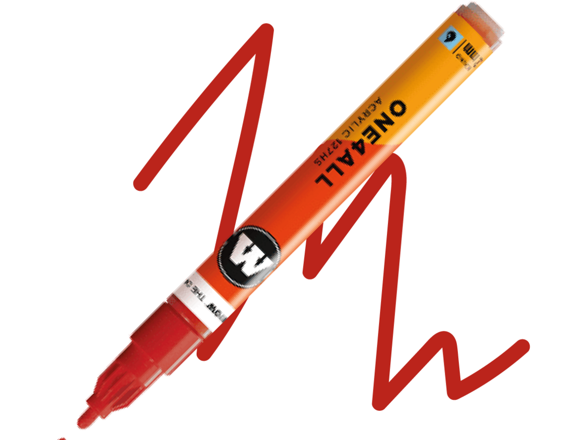 MOLOTOW ONE4ALL MARKER 127HS 245 2MM MARKER RASPBERRY RED 1