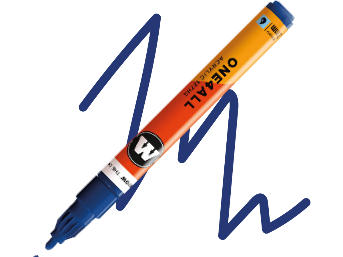 MOLOTOW ONE4ALL MARKER 127HS 248 2MM MARKER NIGHT BLUE 1