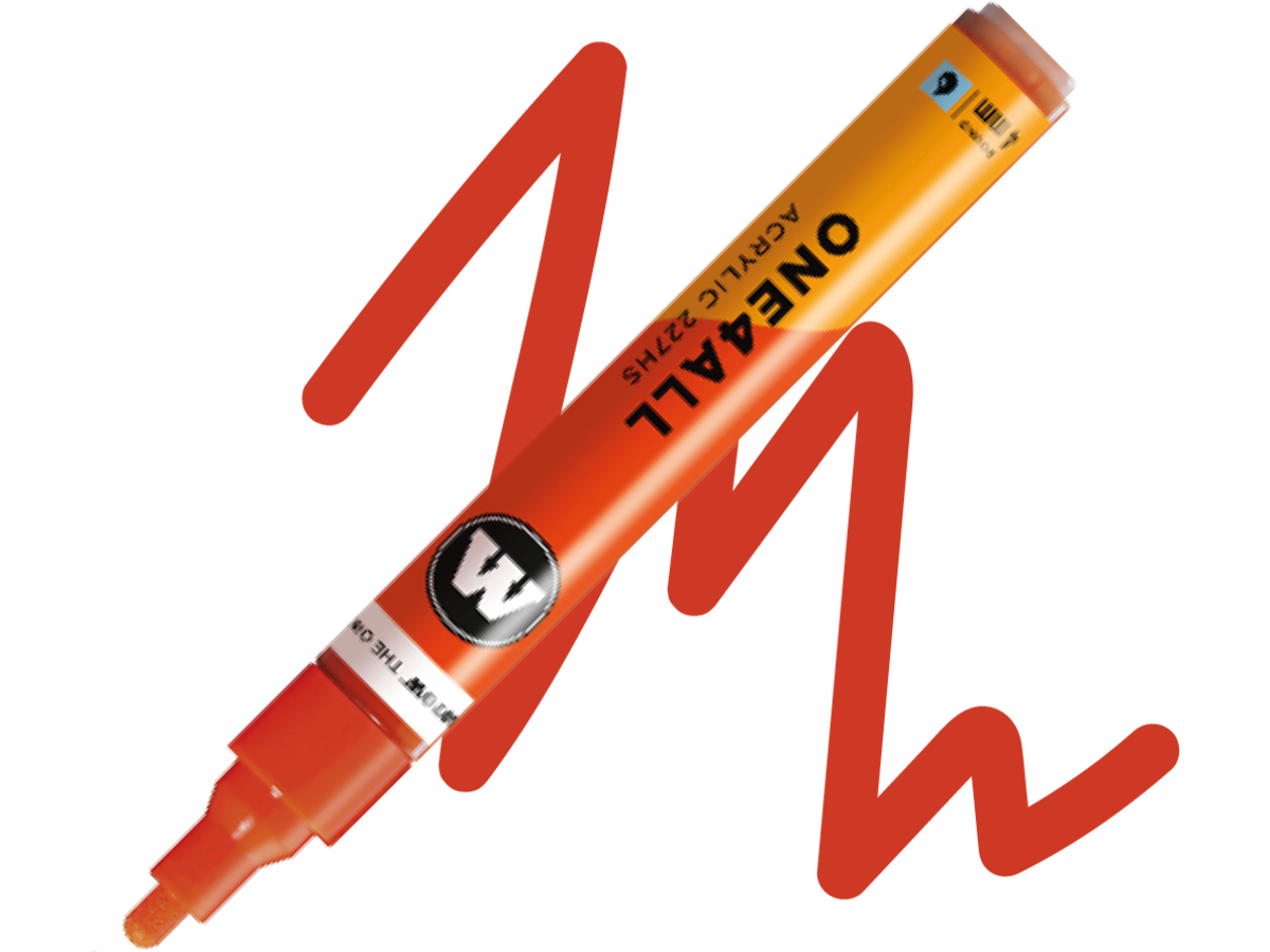 MOLOTOW ONE4ALL MARKER 227HS 242 4MM MARKER VERMILION 1