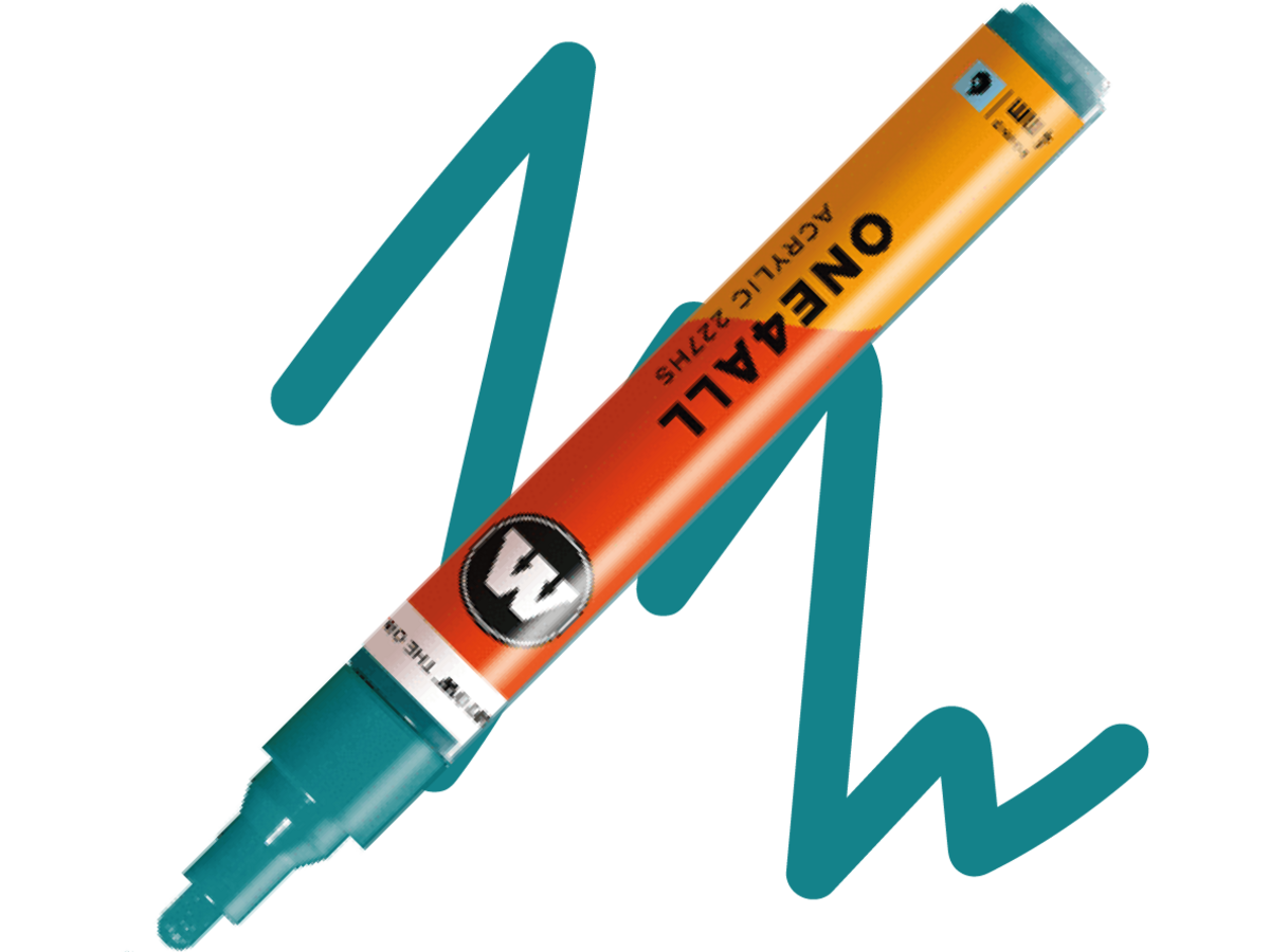 MOLOTOW ONE4ALL MARKER 227HS 255 4MM MARKER AQUA 1