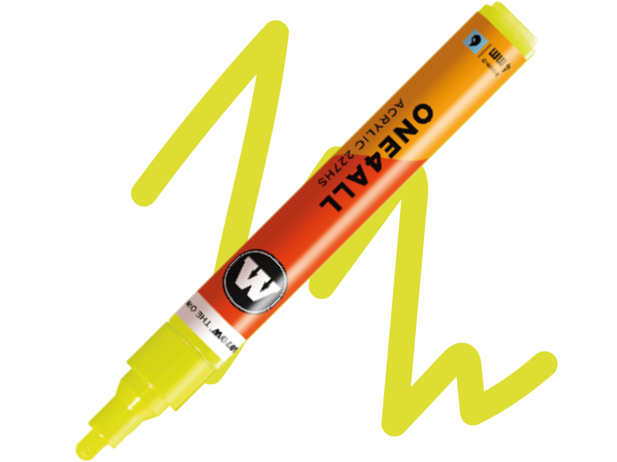 MOLOTOW ONE4ALL MARKER 227HS 263 4MM MARKER NEON GREEN LIGHT FLUO 1