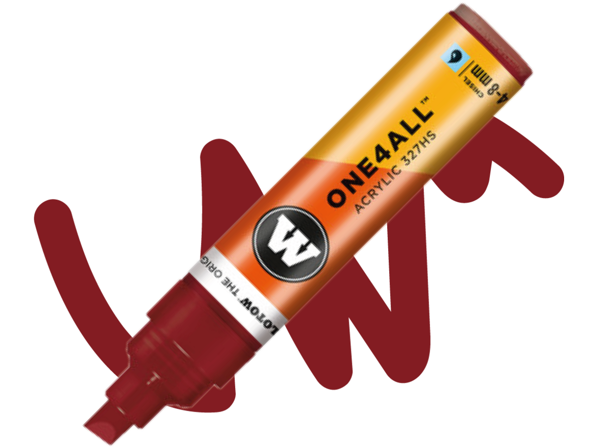MOLOTOW ONE4ALL MARKER 327HS 086 4-8MM BURGUNDY 1