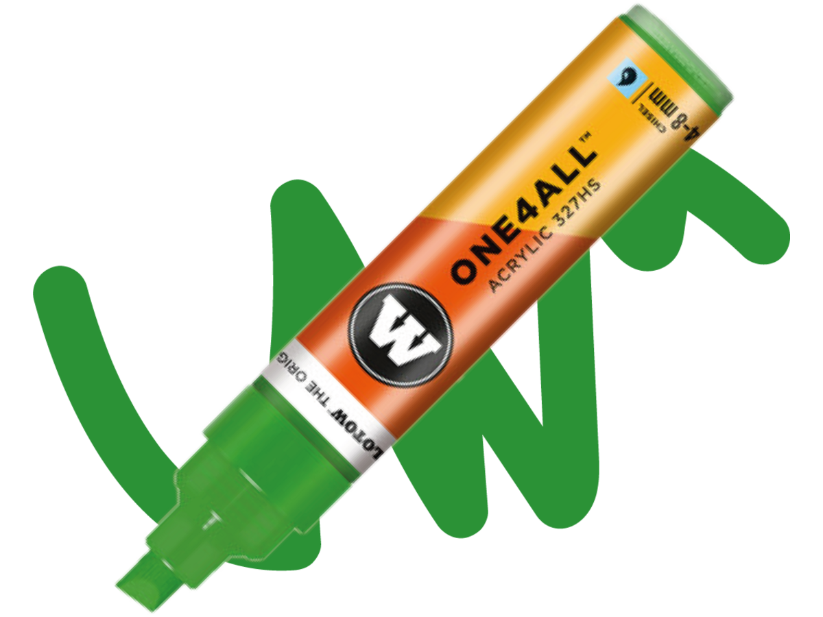 MOLOTOW ONE4ALL MARKER 327HS 222 4-8MM KACAO77 GREEN 1