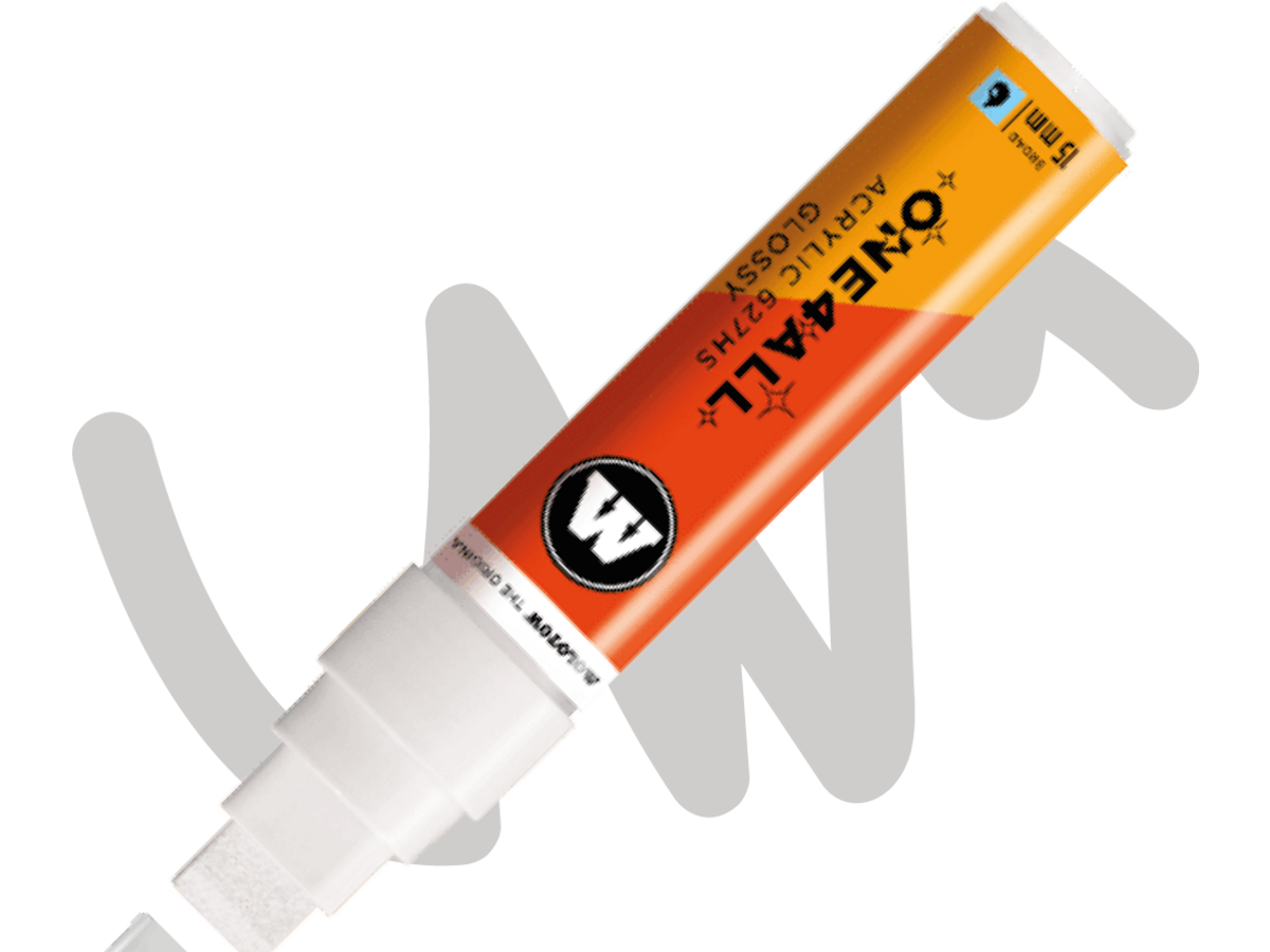MOLOTOW ONE4ALL MARKER 327HS 251 4-8MM GLOSSY WHITE 1
