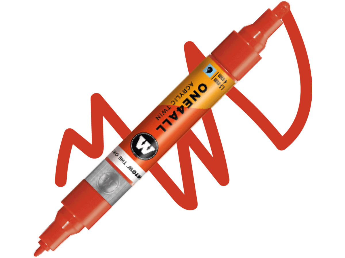 MOLOTOW ONE4ALL TWIN MARKER 242 1,5-4MM VERMILION 1
