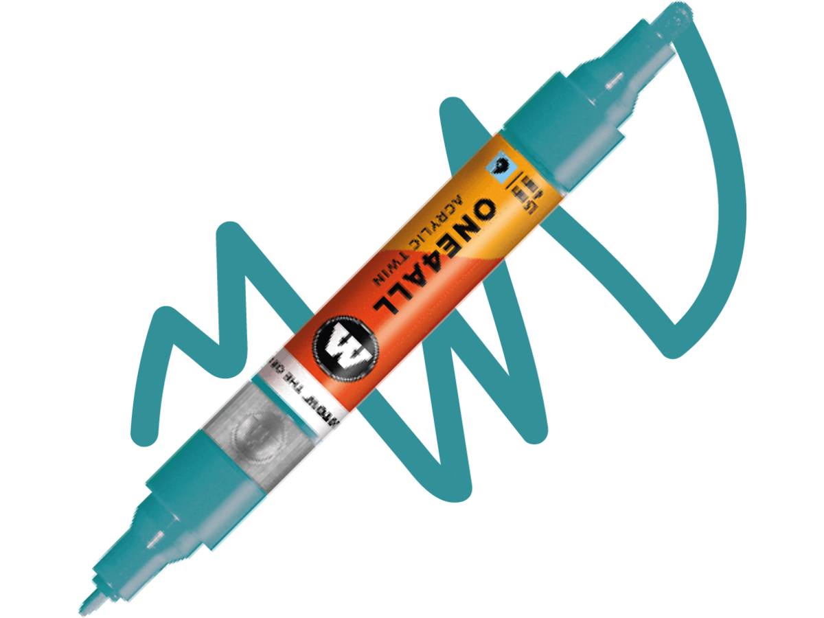 MOLOTOW ONE4ALL TWIN MARKER 254 1,5-4MM OLYMPIA BLUE 1
