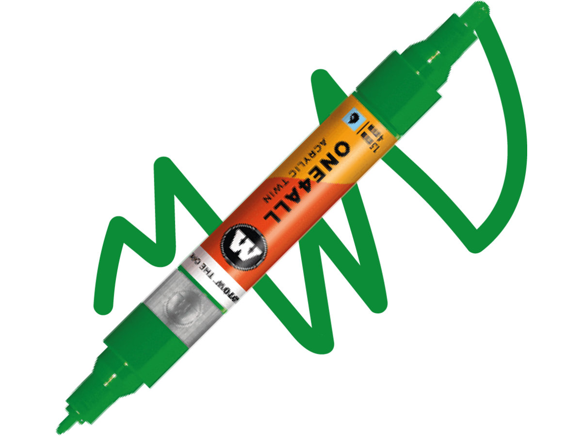 MOLOTOW ONE4ALL TWIN MARKER 256 1,5-4MM CLOVER GREEN 1