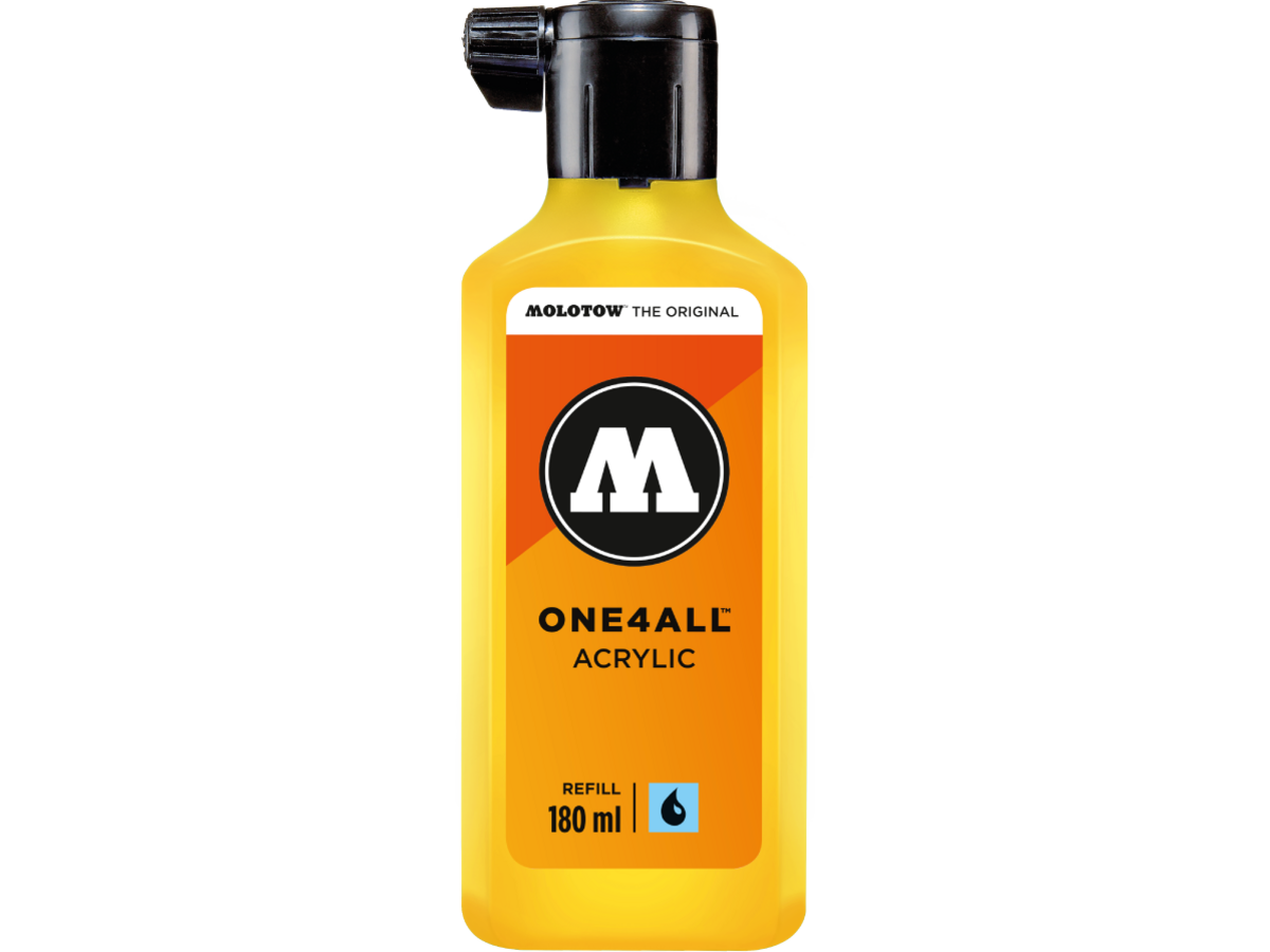MOLOTOW ONE4ALL REFILL 180ML 006 ZINC YELLOW 1