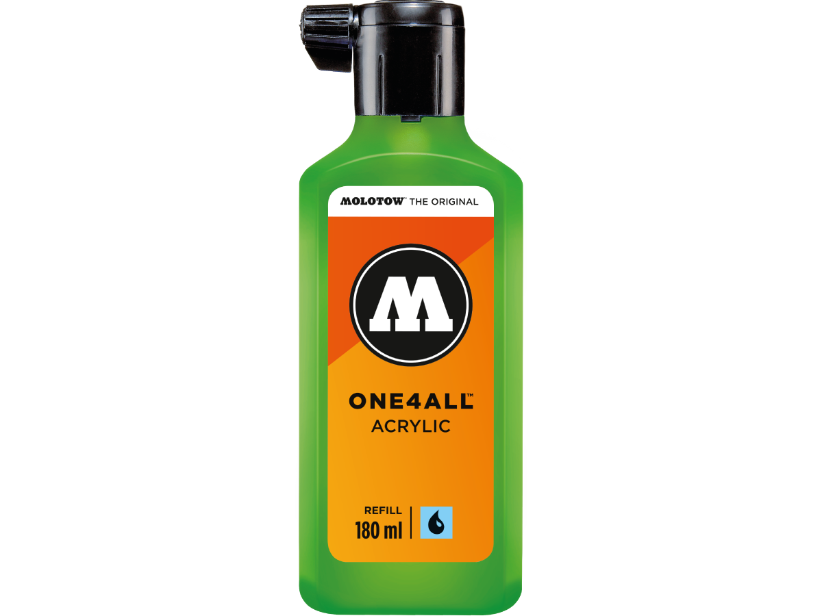 MOLOTOW ONE4ALL REFILL 180ML 222 KACAO77 GREEN 1