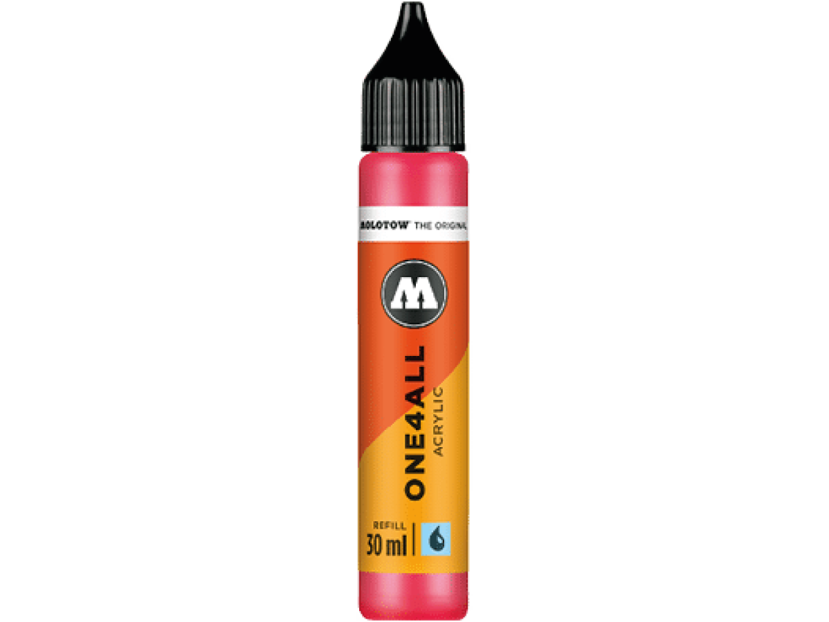 MOLOTOW ONE4ALL REFILL 30ML 262 NEON RED FLUO 1