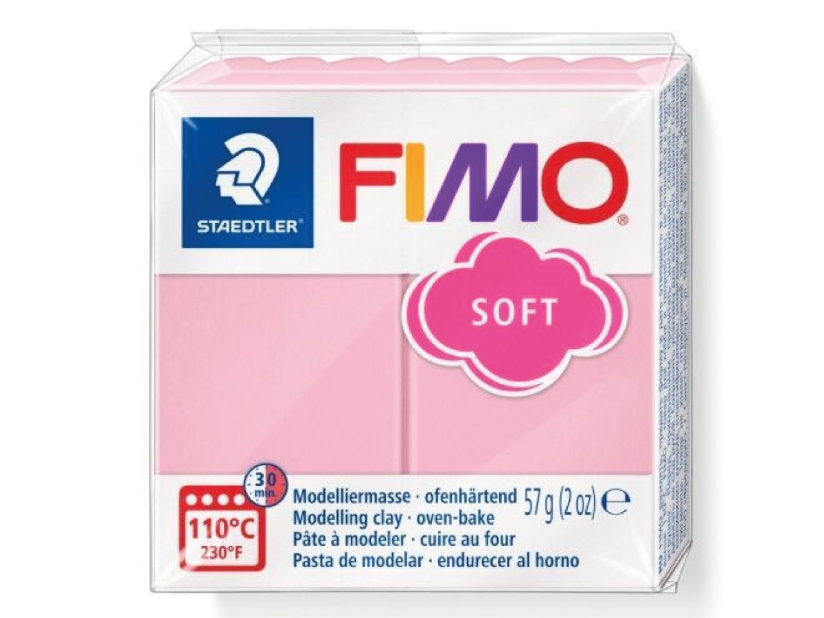 FIMO SOFT BOETSEERKLEI 57GRAM STRAWBERRY CREAM 1