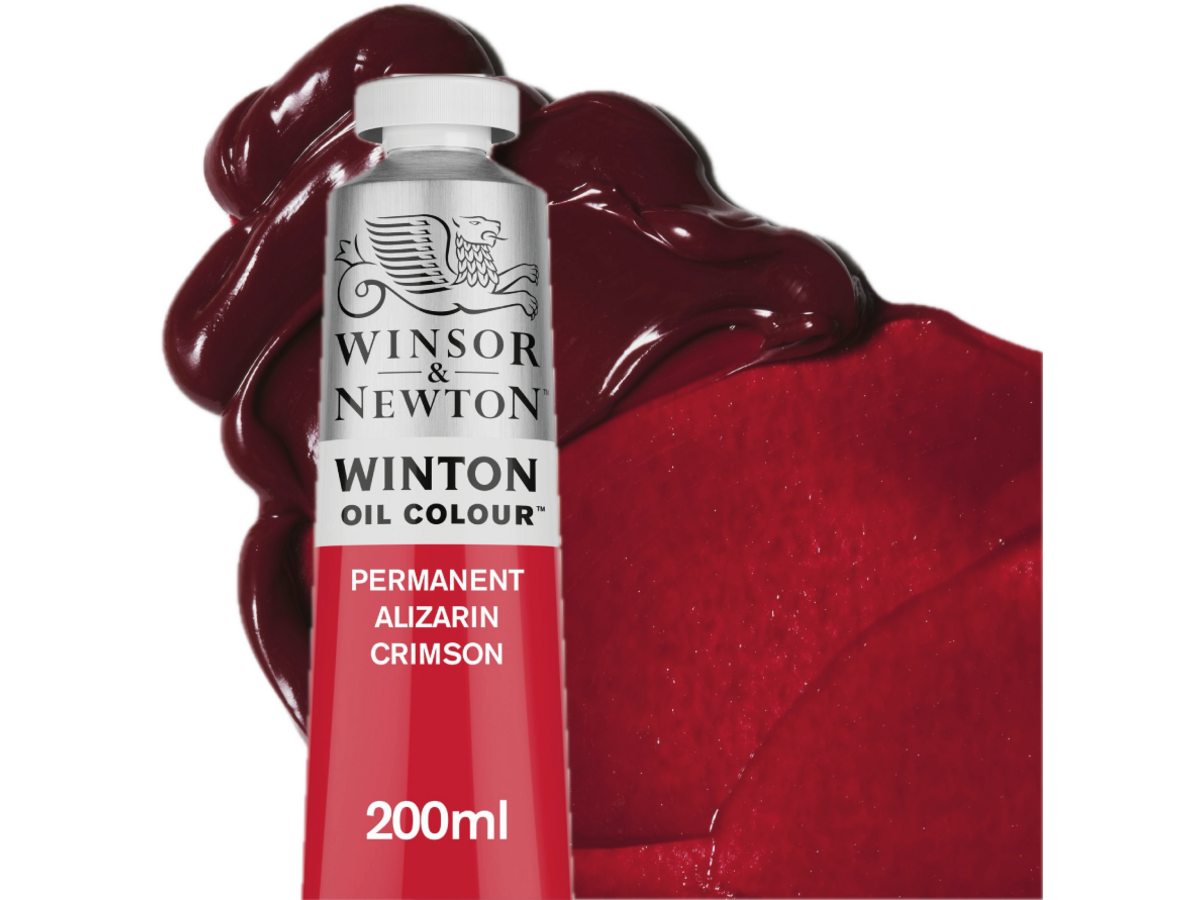 WINSOR & NEWTON WINTON 200ML S1 468 PERMANENT ALIZARINE CRIMSON 1