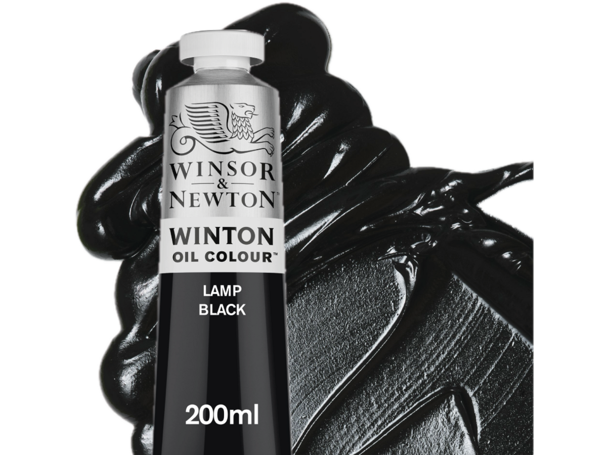 WINSOR & NEWTON WINTON 200ML S1 337 LAMP BLACK 1