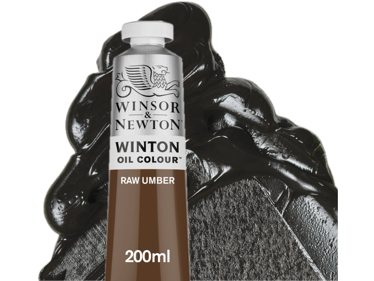 WINSOR & NEWTON WINTON 200ML S1 554 RAW UMBER 1