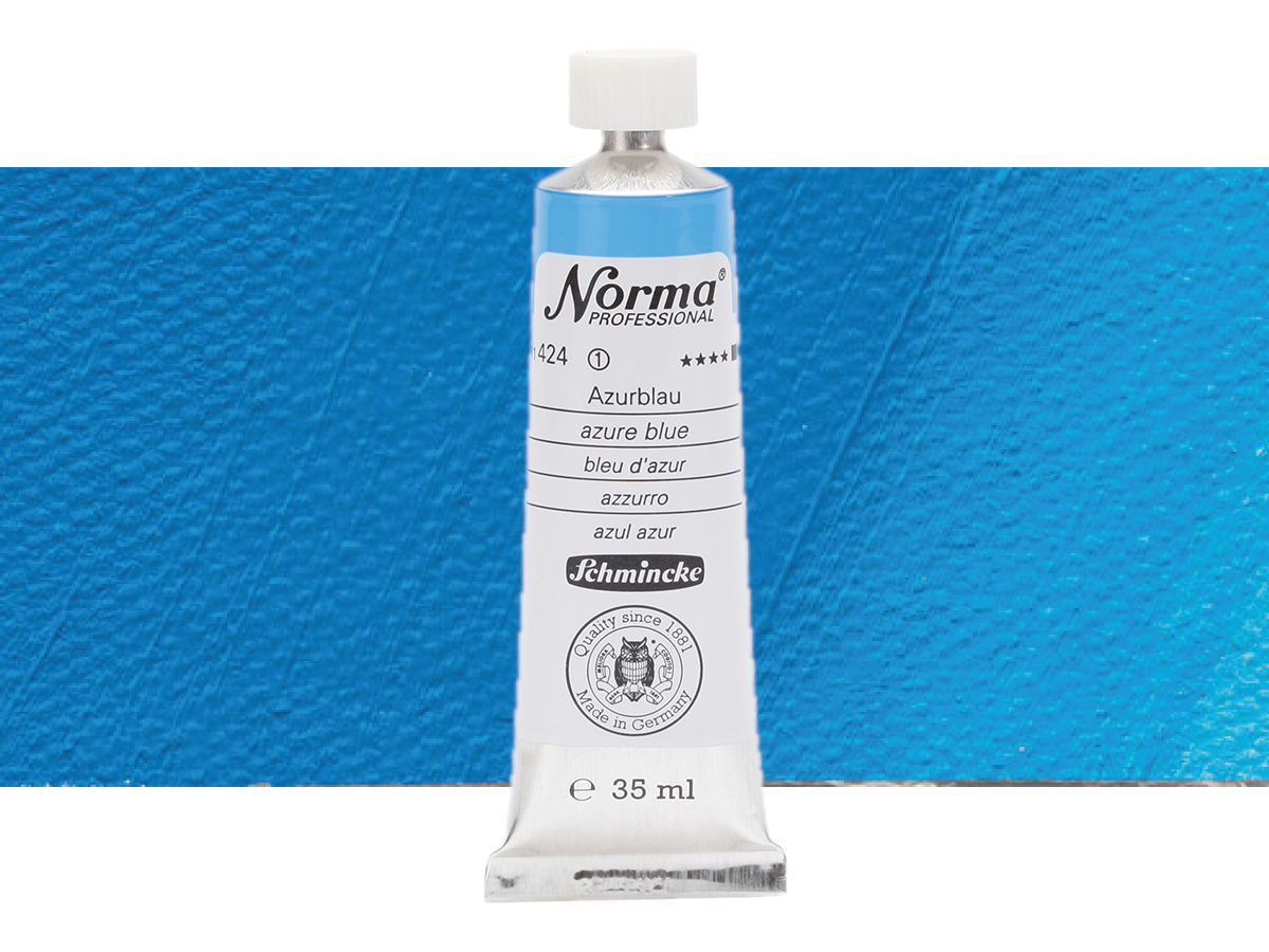 SCHMINCKE NORMA ÖLFARBE 35ML S1 424 AZURBLAU 1