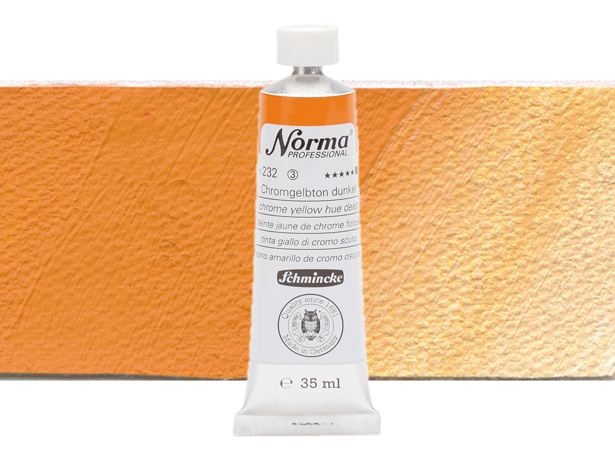 SCHMINCKE NORMA ÖLFARBE 35ML S3 232 CHROMGELBTON DUNKEL 1
