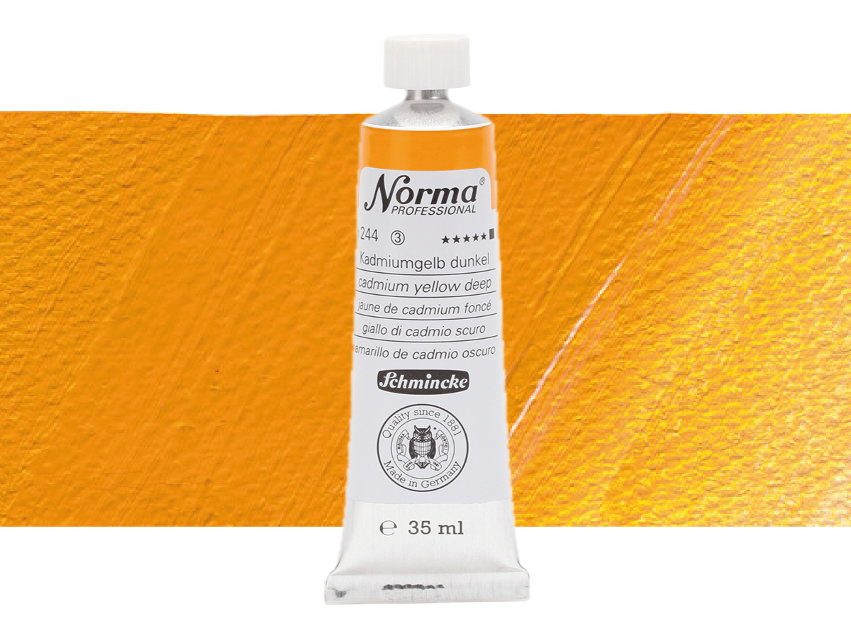 SCHMINCKE NORMA ÖLFARBE 35ML S3 244 KADMIUMGELB DUNKEL 1