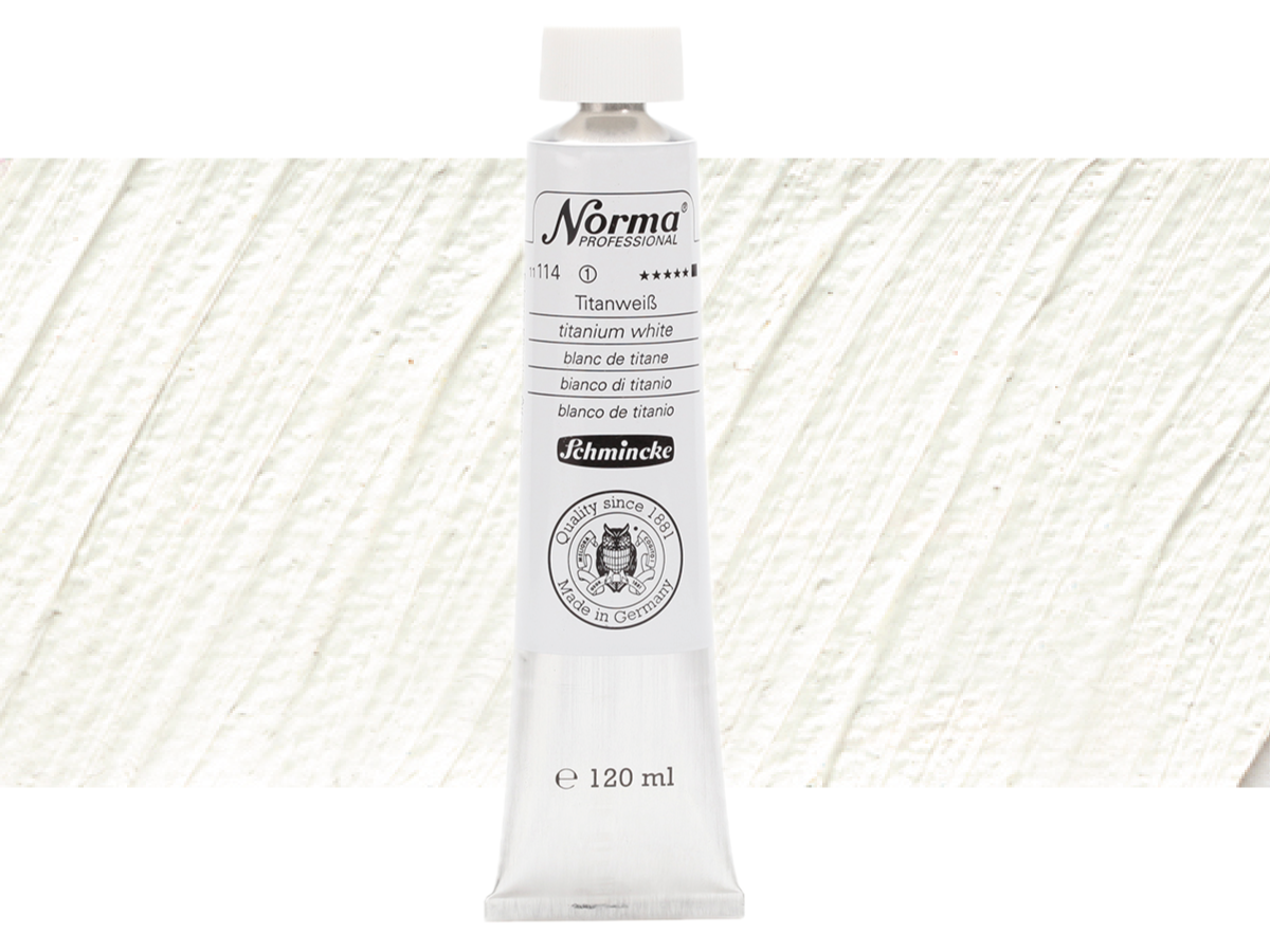 SCHMINCKE NORMA ÖLFARBE 114 120ML S1 TITANWEISS 1